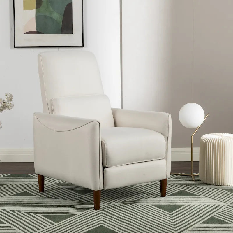 Fauteuil inclinable à pousser et rembourré