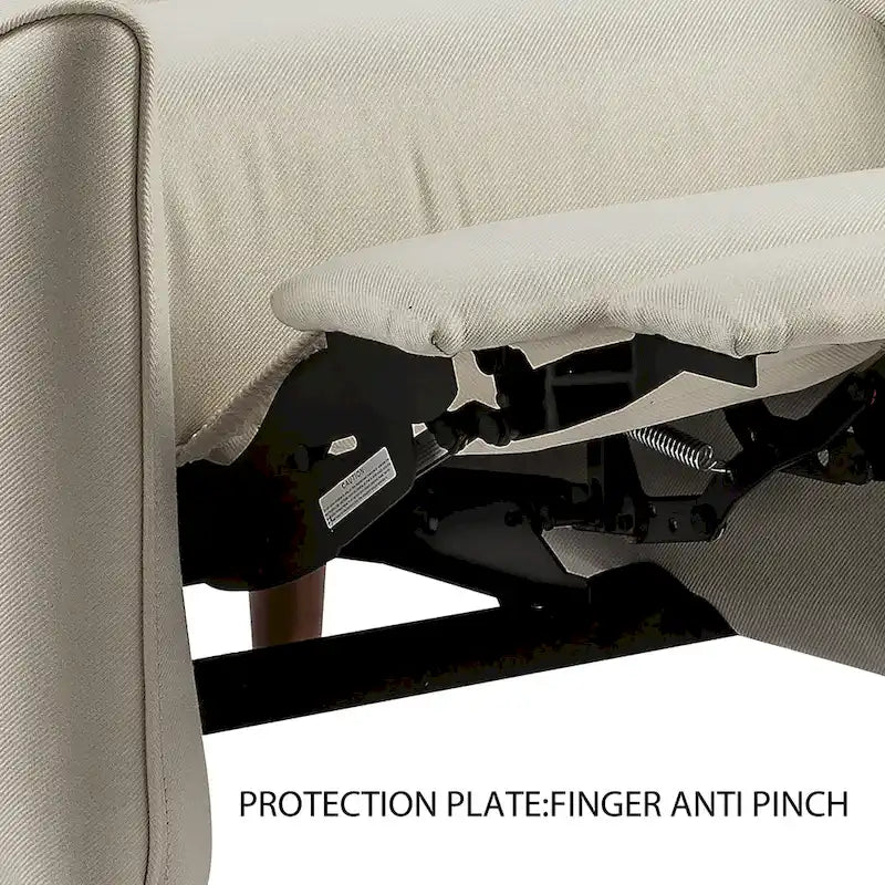 Fauteuil inclinable à pousser et rembourré