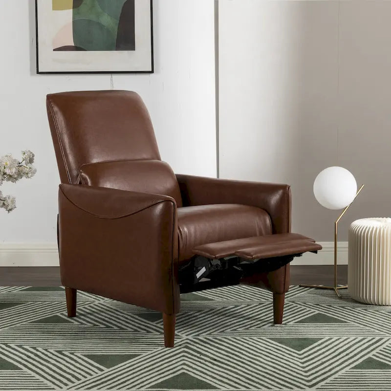 Fauteuil inclinable à pousser et rembourré