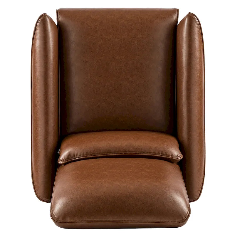 Fauteuil inclinable à pousser et rembourré