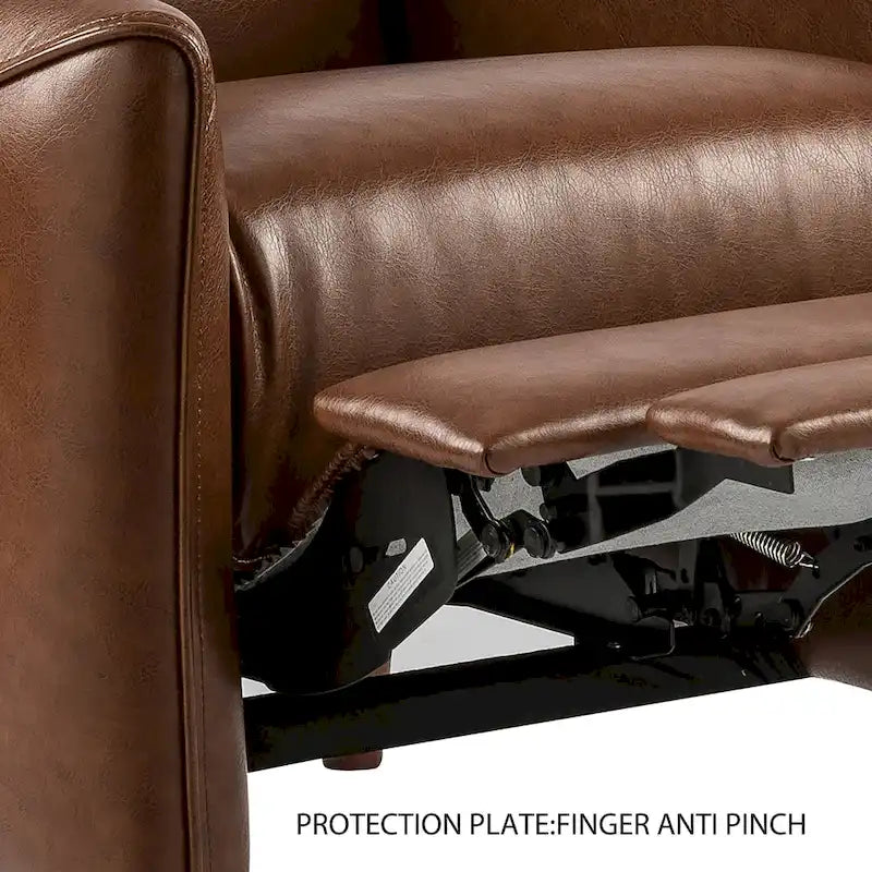 Fauteuil inclinable à pousser et rembourré