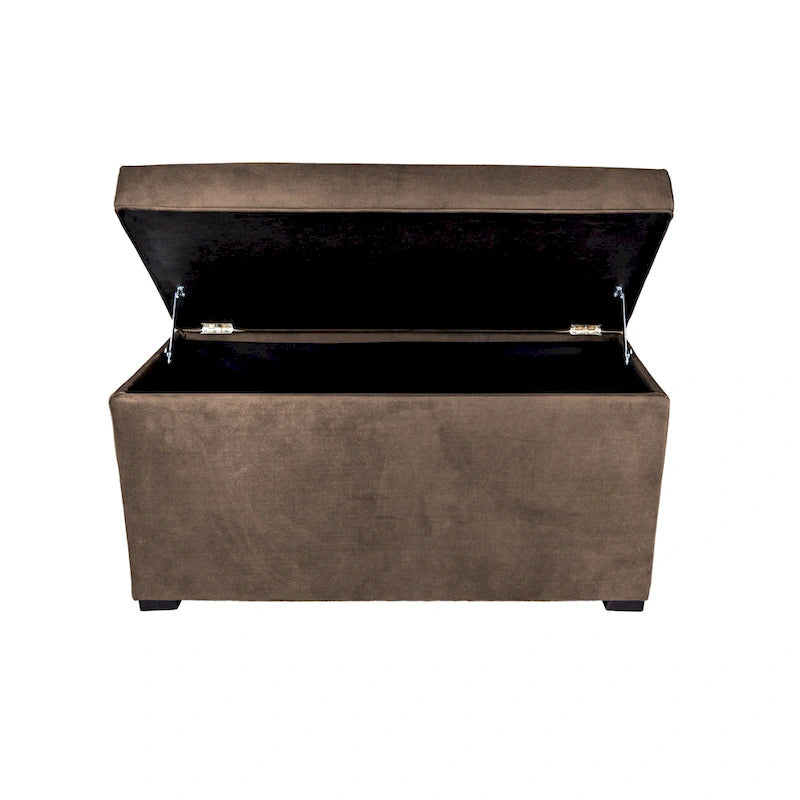 Banc coffre de rangement capitonné à 8 boutons