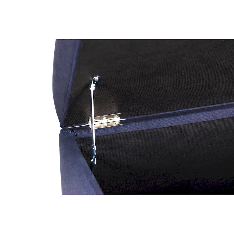 Banc coffre de rangement capitonné à 8 boutons