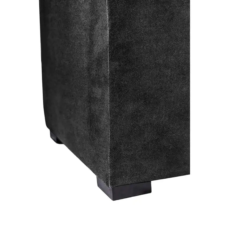 Banc coffre de rangement capitonné à 8 boutons