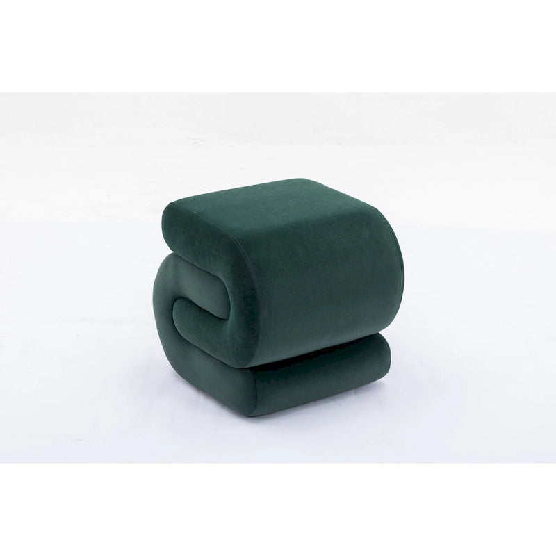 Tabouret de maquillage/repose-pieds ottoman en forme de S