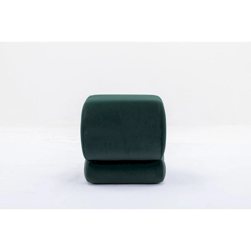 Tabouret de maquillage/repose-pieds ottoman en forme de S