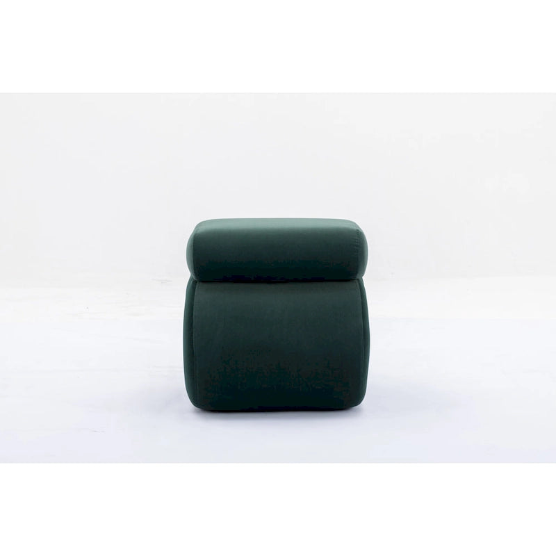 Tabouret de maquillage/repose-pieds ottoman en forme de S