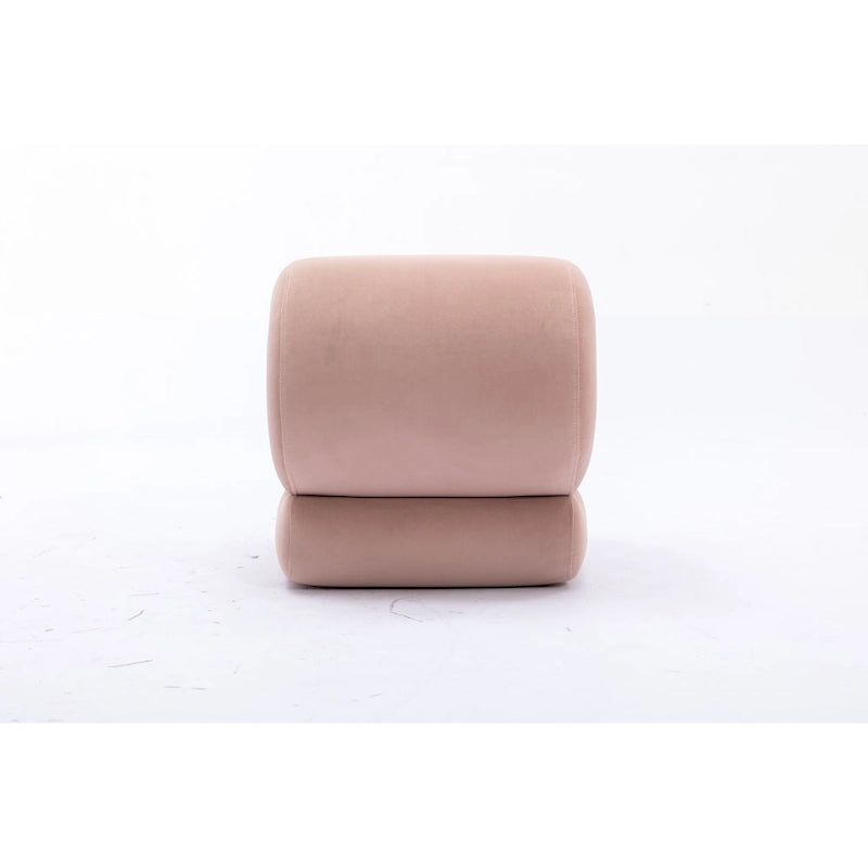Tabouret de maquillage/repose-pieds ottoman en forme de S
