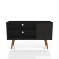 Meuble TV à 2 étagères de style Mid-century