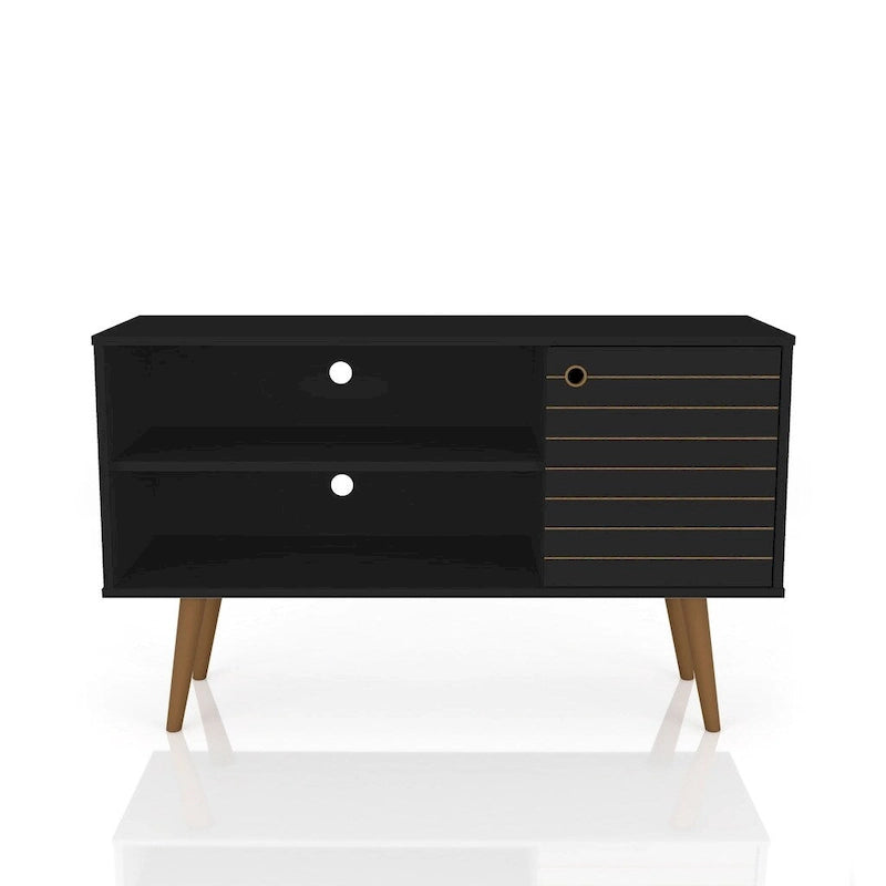 Meuble TV à 2 étagères de style Mid-century
