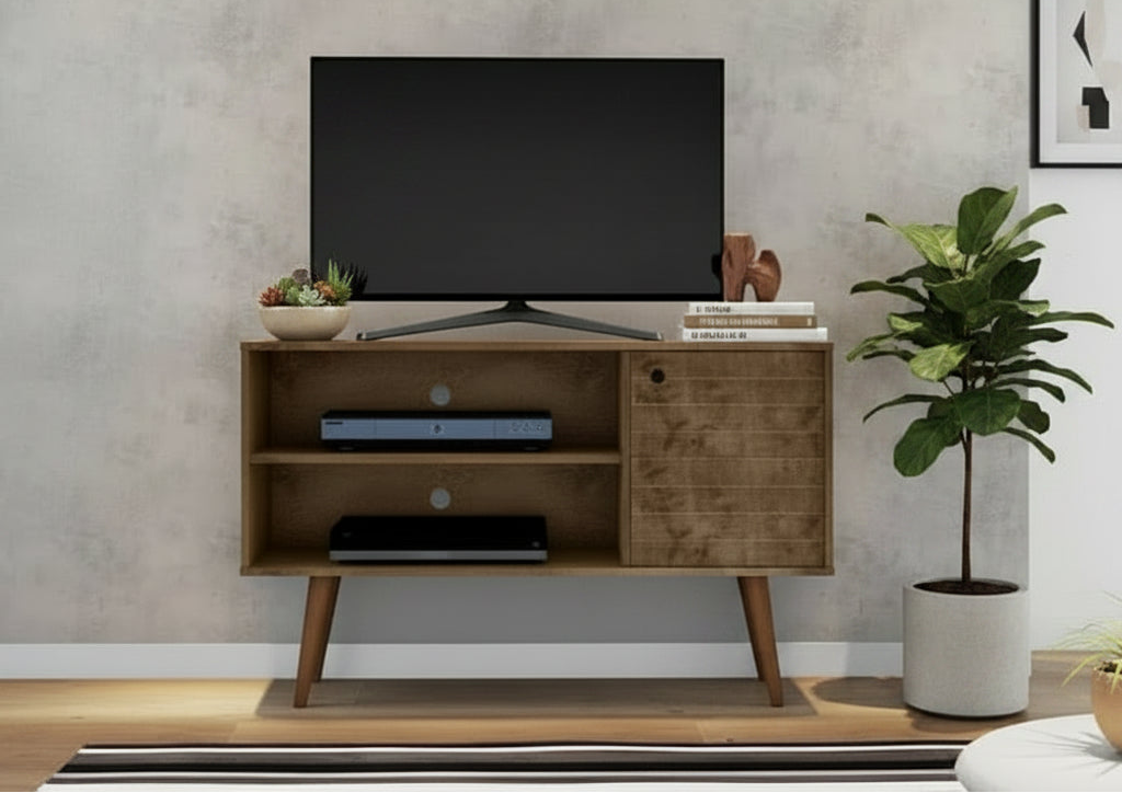 Mid-century Modern Liberty 2-shelf TV Stand