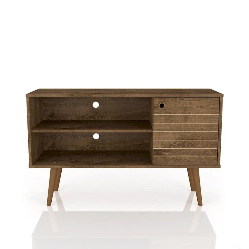 Meuble TV à 2 étagères de style Mid-century