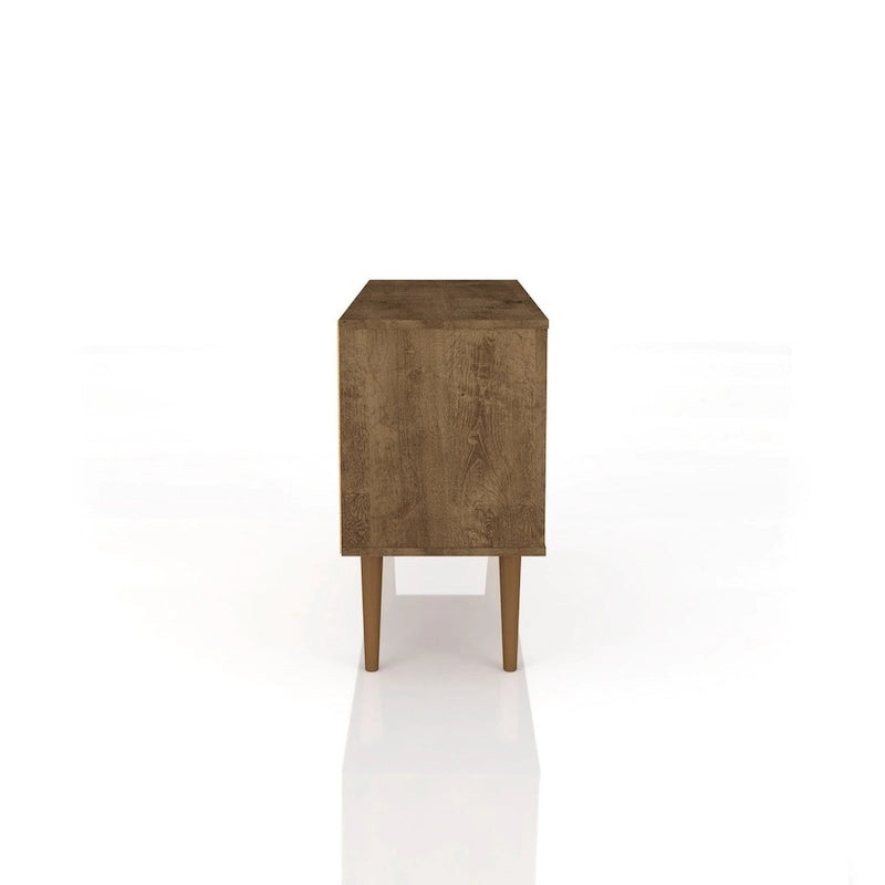 Meuble TV à 2 étagères de style Mid-century