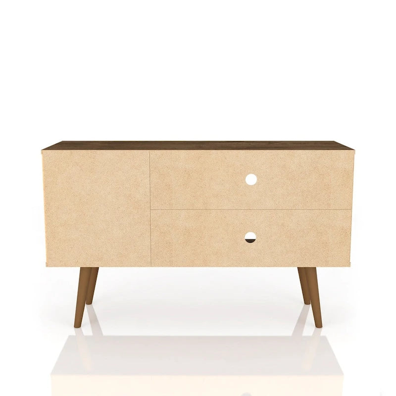 Meuble TV à 2 étagères de style Mid-century