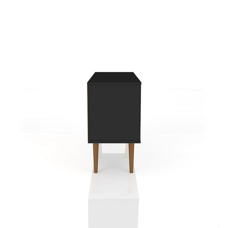 Meuble TV à 2 étagères de style Mid-century