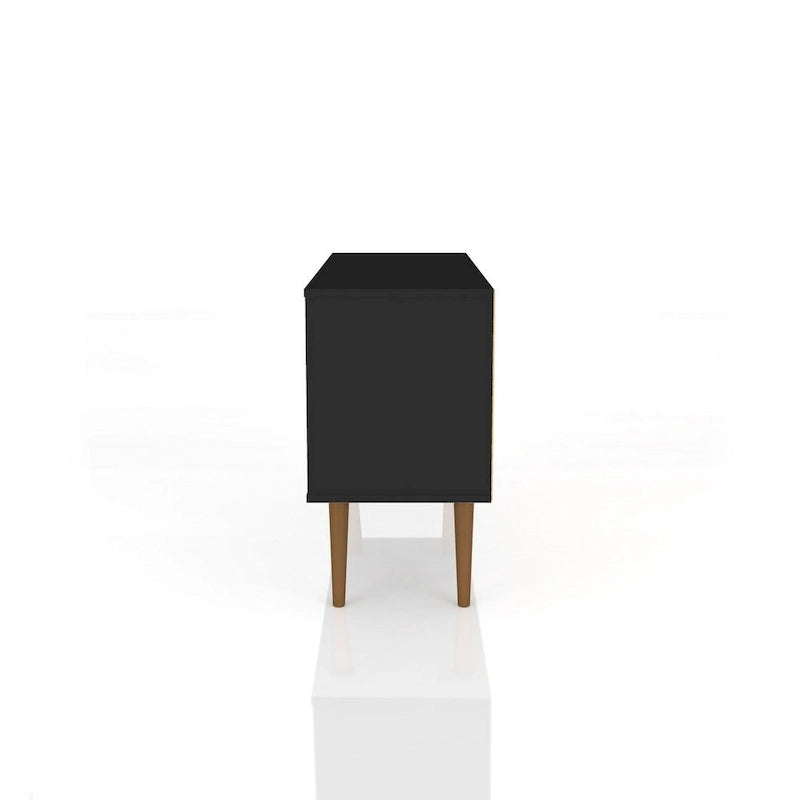 Meuble TV à 2 étagères de style Mid-century
