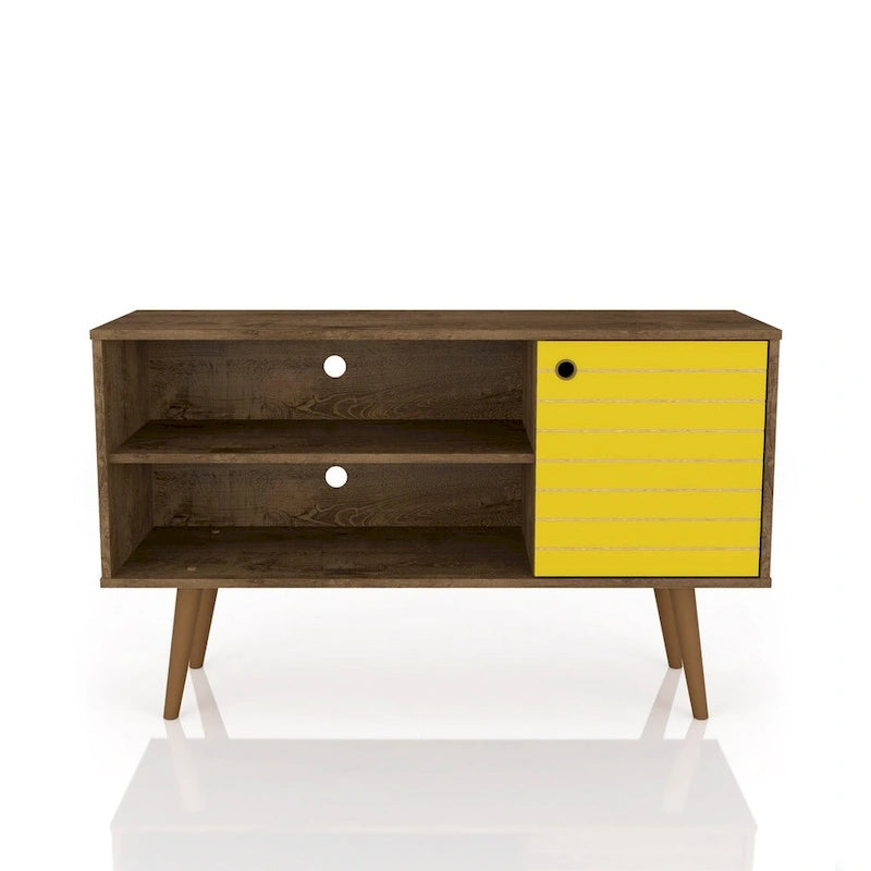 Meuble TV à 2 étagères de style Mid-century