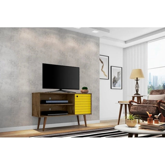 Meuble TV à 2 étagères de style Mid-century