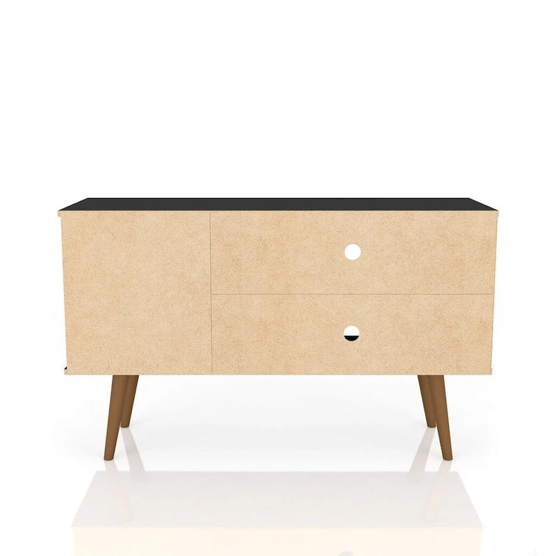 Meuble TV à 2 étagères de style Mid-century