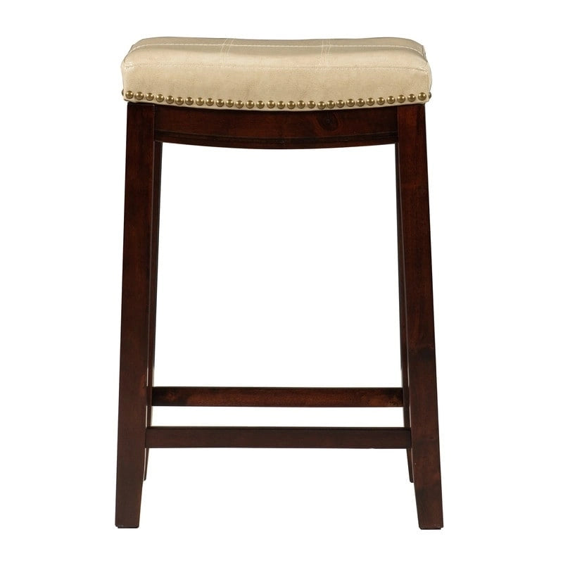 Tabouret de comptoir sans dossier en forme de selle