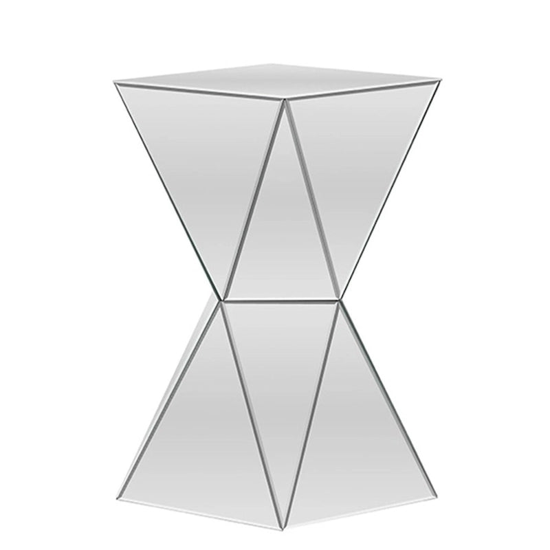 Table d'appoint miroir contemporaine multifacettes