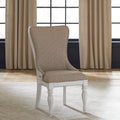 Chaise d'appoint rembourrée à dossier ailé (lot de 2)