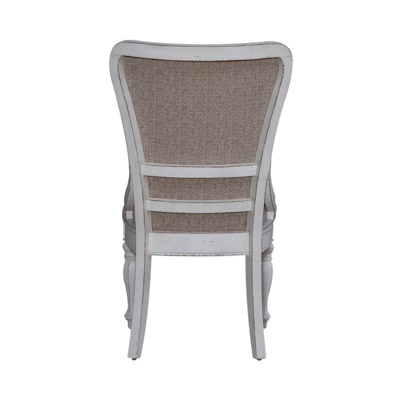 Chaise d'appoint rembourrée à dossier ailé (lot de 2)