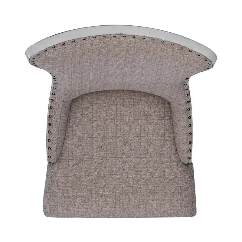 Chaise d'appoint rembourrée à dossier ailé (lot de 2)