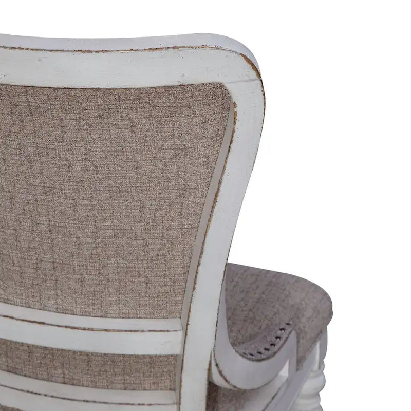 Chaise d'appoint rembourrée à dossier ailé (lot de 2)
