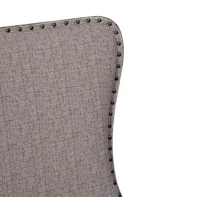 Chaise d'appoint rembourrée à dossier ailé (lot de 2)