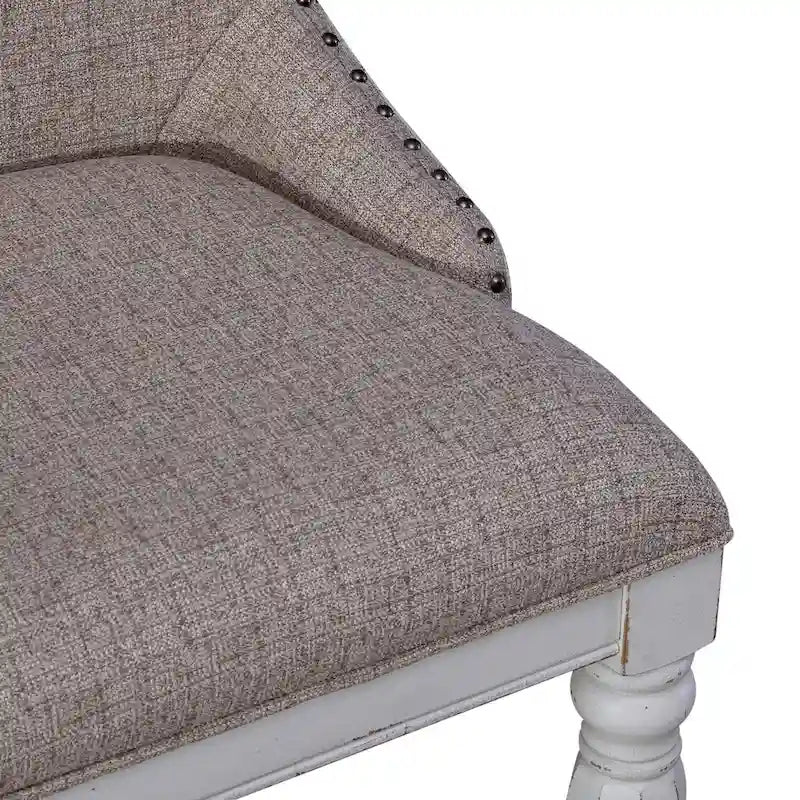Chaise d'appoint rembourrée à dossier ailé (lot de 2)