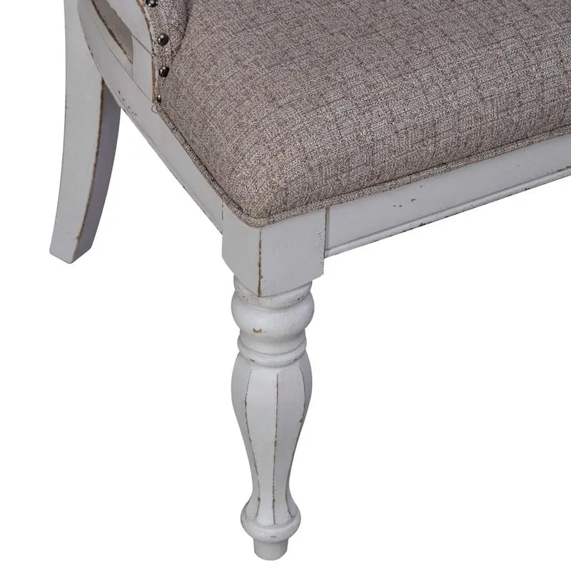 Chaise d'appoint rembourrée à dossier ailé (lot de 2)