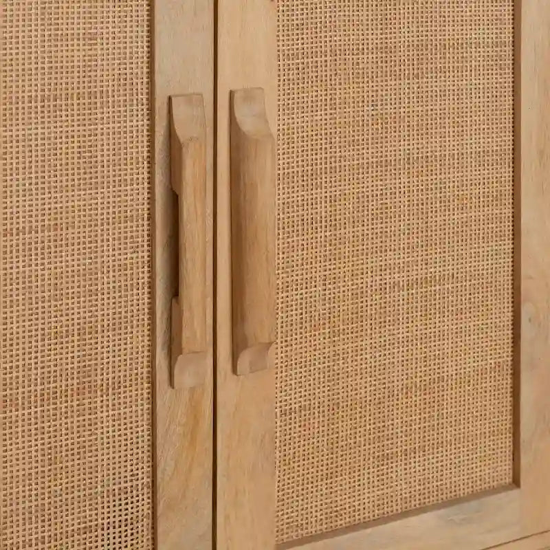 Meuble bar en bois avec plateau en marbre