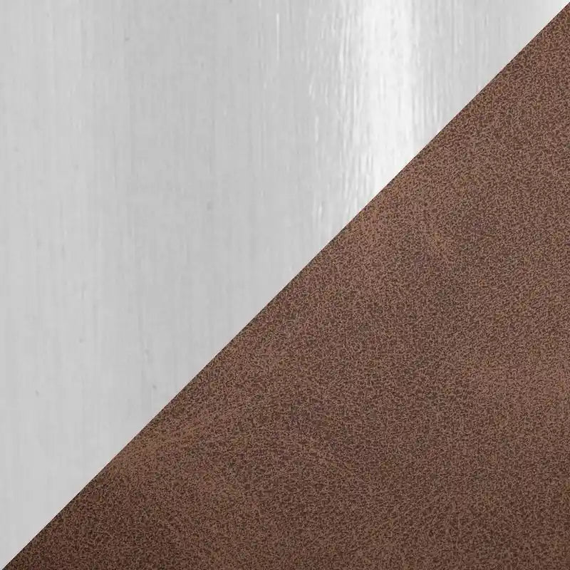 Chaise de salle à manger capitonnée chromée (lot de 2)