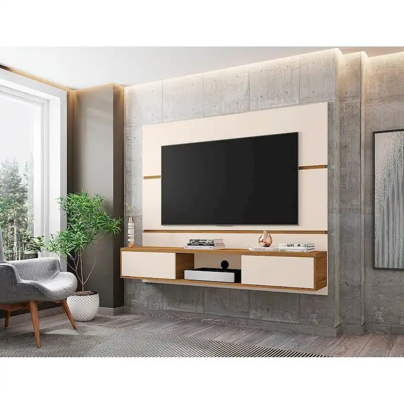Meuble TV mural flottant de 160 cm pour salon
