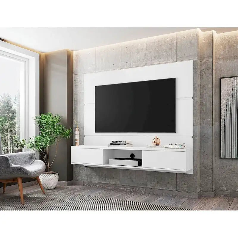 Meuble TV mural flottant de 160 cm pour salon