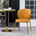 Chaise de salle à manger contemporaine en velours
