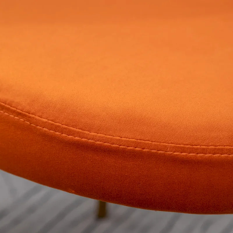 Chaise de salle à manger contemporaine en velours