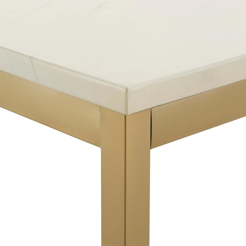 avec Table de salle à manger à plateau en faux marbre par