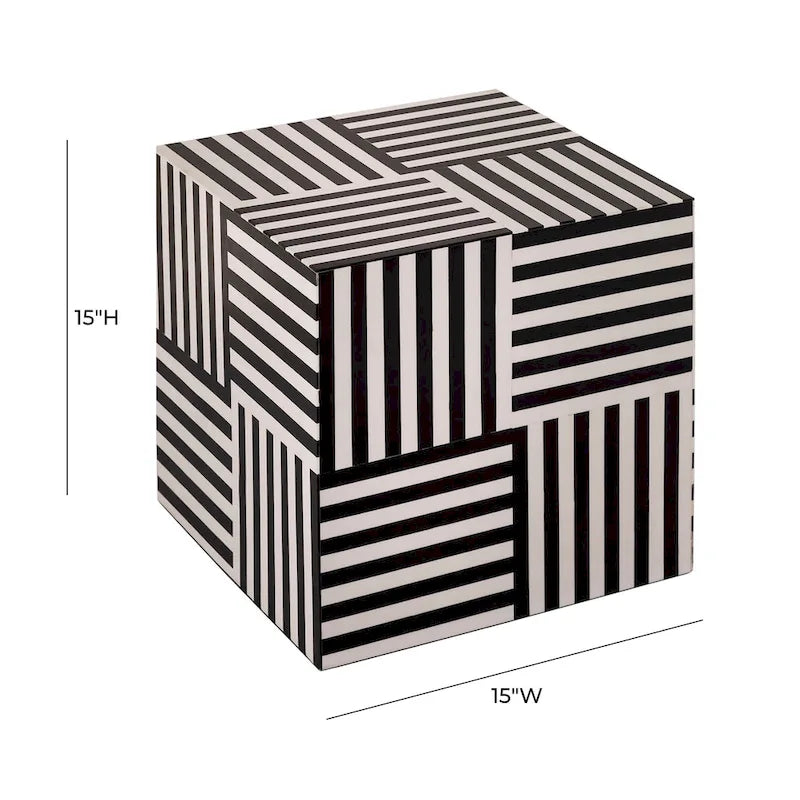 Table d'appoint Cube - 15 L x 15 P x 15 H