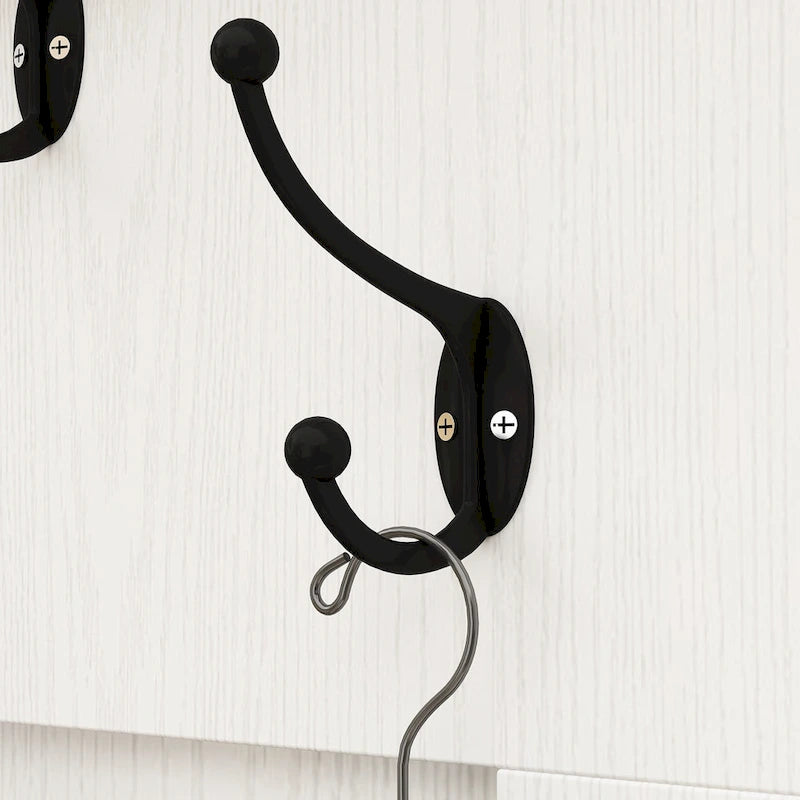 Porte-manteau et banc de rangement avec étagère à chaussures pour entrée