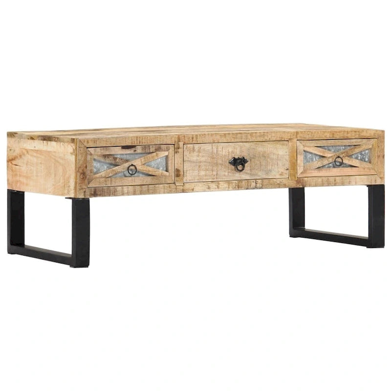 Table basse 43.3x19.7x15 Bois massif Manguier