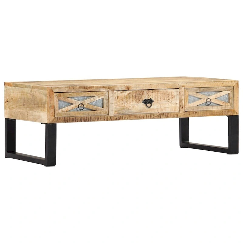 Table basse 43.3x19.7x15 Bois massif Manguier
