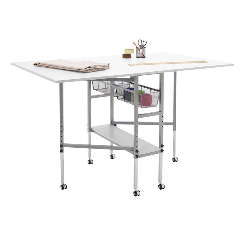 Table de loisirs créatifs à hauteur réglable avec tiroirs