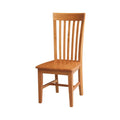 Chaises hautes en bois massif Mission, lot de 2