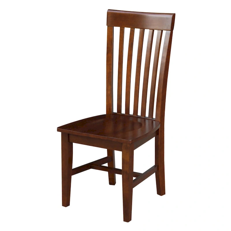 Chaises hautes en bois massif Mission, lot de 2