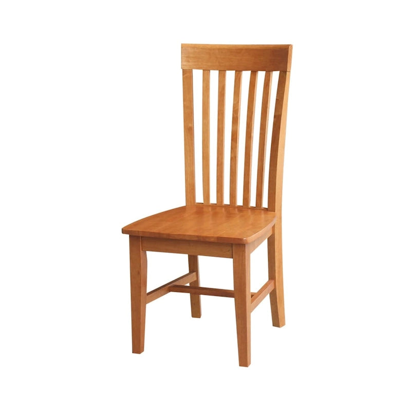 Chaises hautes en bois massif Mission, lot de 2