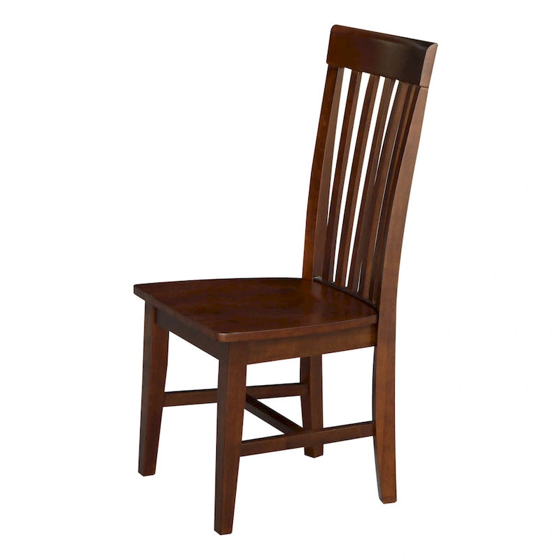 Chaises hautes en bois massif Mission, lot de 2