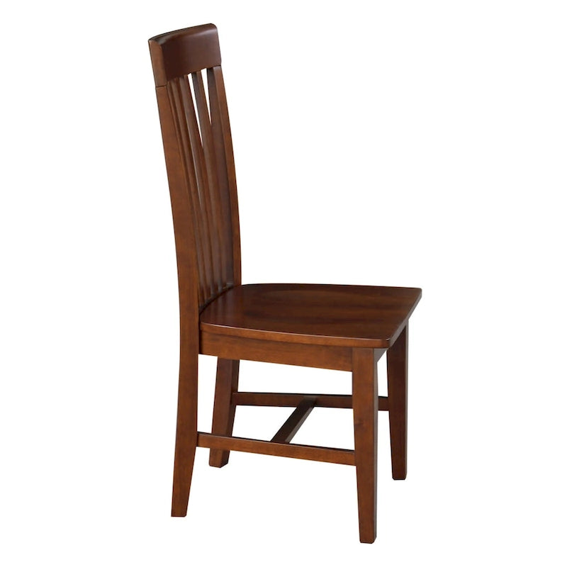 Chaises hautes en bois massif Mission, lot de 2